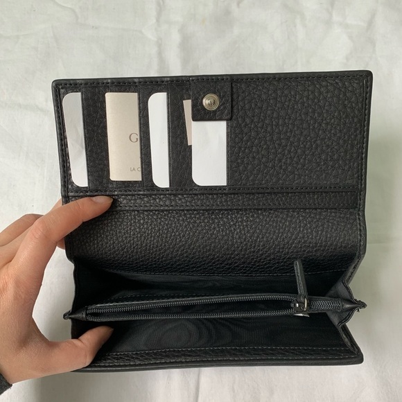 NWT Authentic Gucci Leather Stripe Long Wallet - Picture 6 of 7